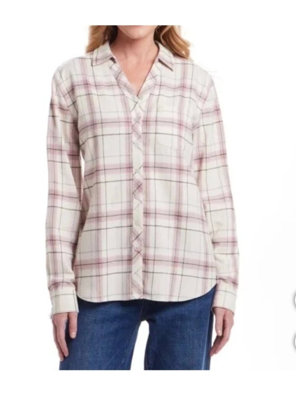 NWT Weatherproof Vintage Women's S Plaid Flannel Button Up Shirt
